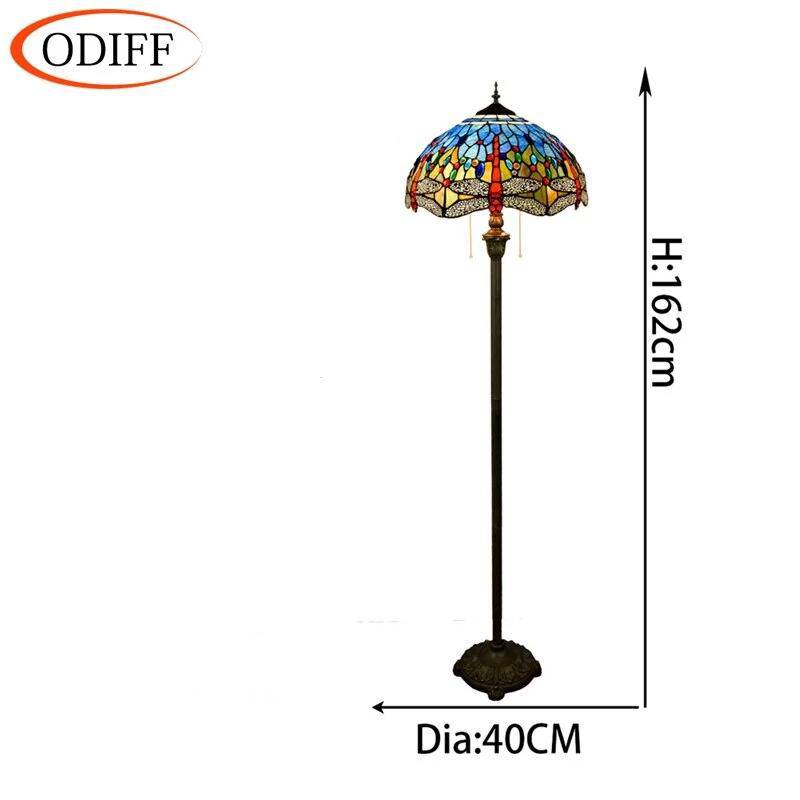 Lampadaire Tiffany Vitrail Coloré | Marco Lucetti