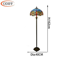 Lampadaire Tiffany Vitrail Coloré | Marco Lucetti