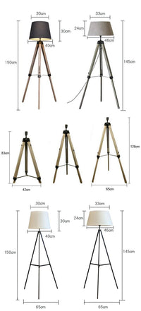 Lampadaire trépied ajustable American Chic | Marco Lucetti