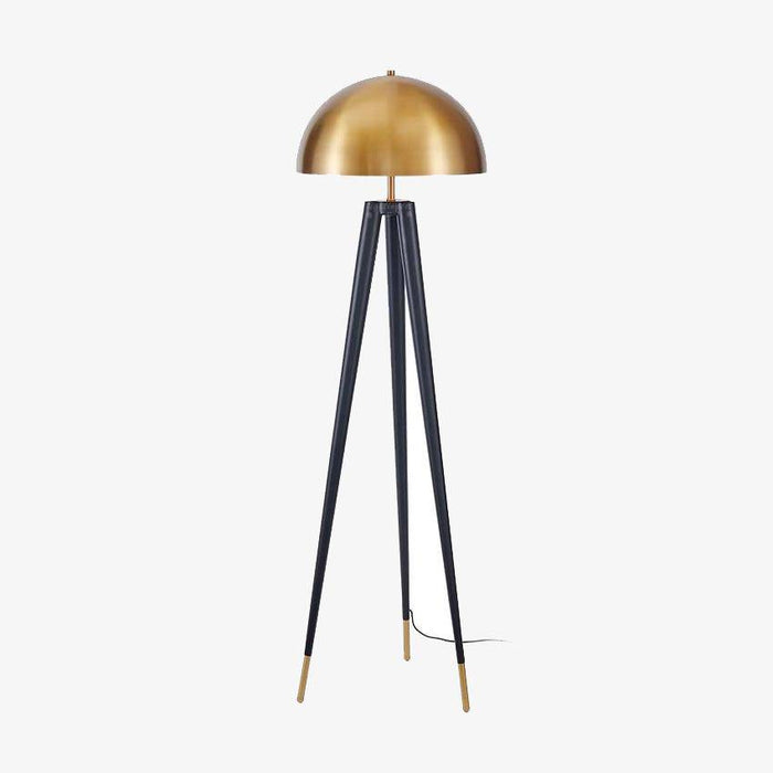 Lampadaire Triple Pied Doré Brillant | Marco Lucetti Lampadaire
