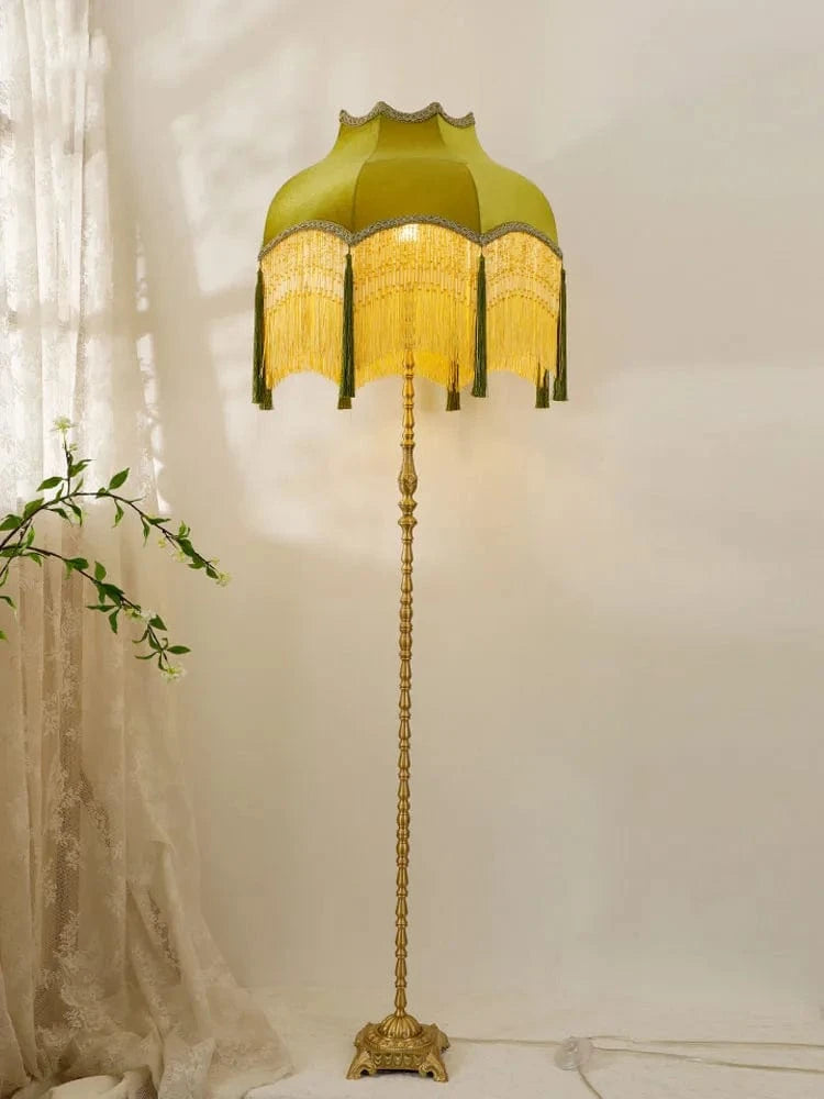 Lampadaire Vintage Cuivre Français d'Angle LED | Marco Lucetti