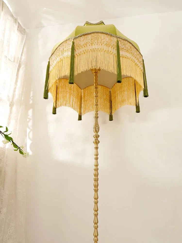 Lampadaire Vintage Cuivre Français d'Angle LED | Marco Lucetti