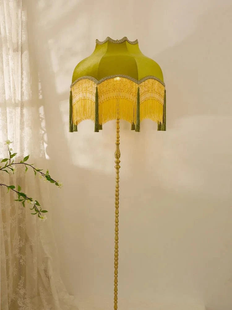 Lampadaire Vintage Cuivre Français d'Angle LED | Marco Lucetti
