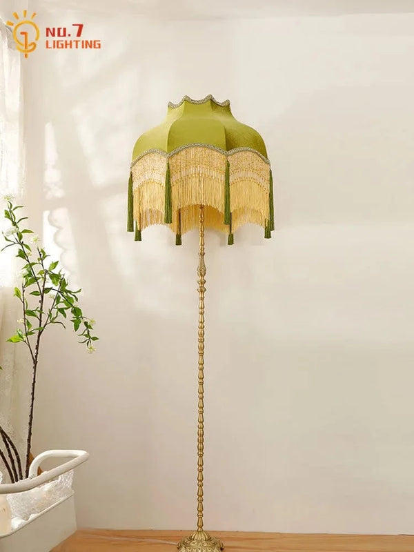 Lampadaire Vintage Cuivre Français d'Angle LED | Marco Lucetti