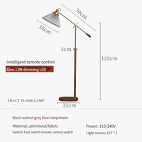 Lampadaire Vintage Luxe Premium en Tissu Plissé | Marco Lucetti