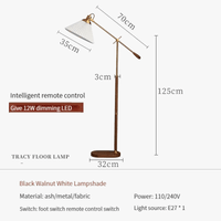Lampadaire Vintage Luxe Premium en Tissu Plissé | Marco Lucetti