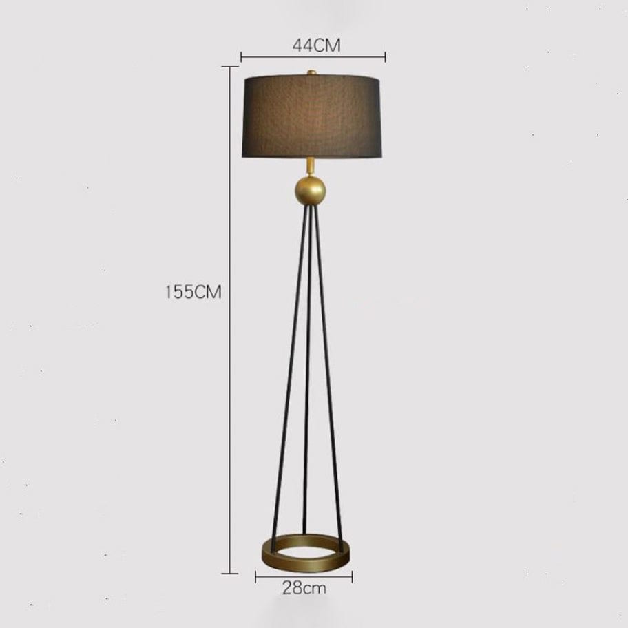Lampadaire vintage Mayeul - Métal et tissus | Marco Lucetti
