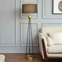 Lampadaire vintage Mayeul - Métal et tissus | Marco Lucetti