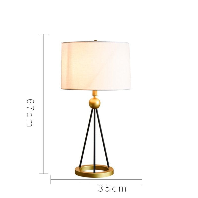 Lampadaire vintage Mayeul - Métal et tissus | Marco Lucetti Blanc - B
