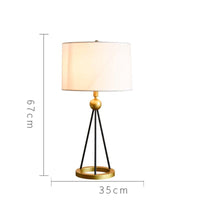 Lampadaire vintage Mayeul - Métal et tissus | Marco Lucetti Blanc - B