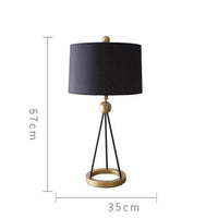 Lampadaire vintage Mayeul - Métal et tissus | Marco Lucetti Noir - B