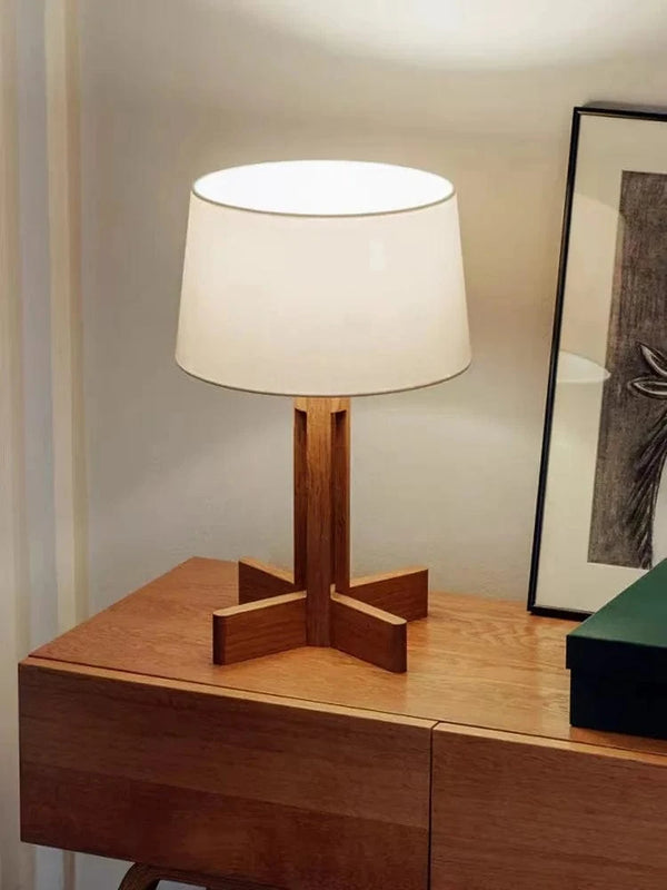 Lampadaire Vintage Wabi Sabi en Bois Massif pour Décor de Salon – Idéal pour le Coin Canapé ou l'Étude | Marco Lucetti