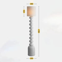 Lampadaire Wabi-Sabi LED E27 "Harmonia" | Marco Lucetti Dia300mm H1780mm / Prise UE