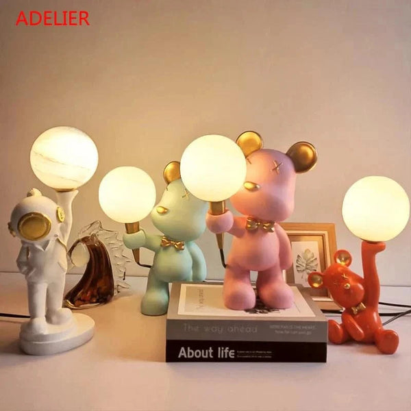 Lampe 3D Ours Dessin Animé pour Enfants - Idée Cadeau d'Anniversaire | Marco Lucetti