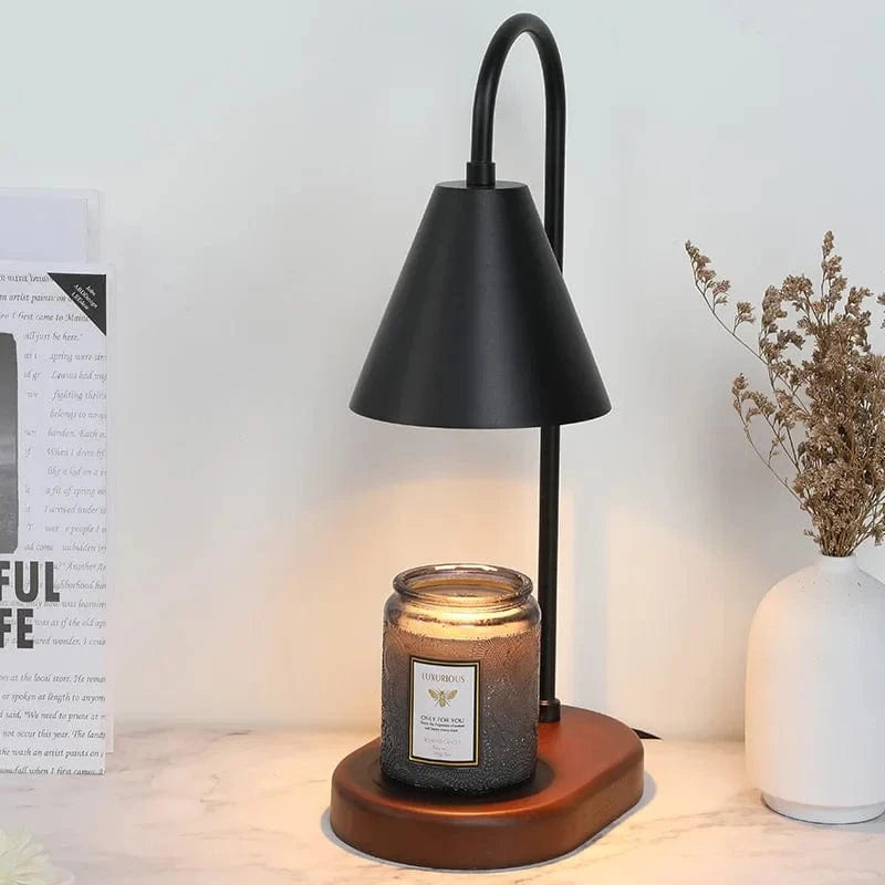Lampe à bougie électrique romantique - Collection Éclat d'Amour | Marco Lucetti Noir