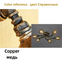 Lampe à eau rétro américaine. | Marco Lucetti 6 têtes Cuivre