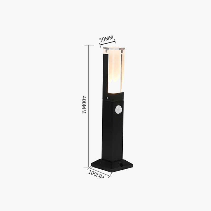 Lampe à gazon extérieur à capteur de mouvement 10W LED - Illuminez votre paysage avec style | Marco Lucetti