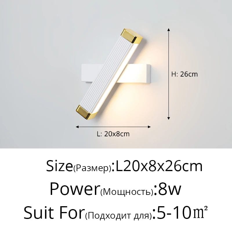Lampe à LED créative pour chambre moderne et minimaliste | Marco Lucetti