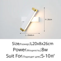 Lampe à LED créative pour chambre moderne et minimaliste | Marco Lucetti