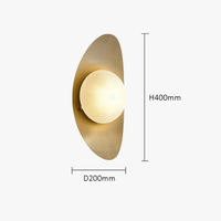 Lampe à LED CreativeYuanbao Art Wall Light - Design américain et de luxe | Marco Lucetti Doré / Dia200xH400CM / Prise G9 | Blanc chaud