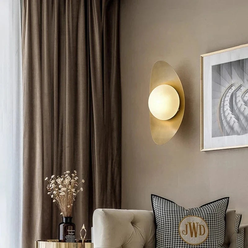 Lampe à LED CreativeYuanbao Art Wall Light - Design américain et de luxe | Marco Lucetti Doré / Dia200xH400CM / Prise G9 | Blanc chaud