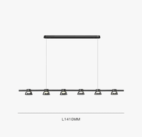Lampe à LED design nordique pour salon moderne minimaliste noir | Marco Lucetti