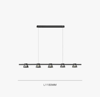 Lampe à LED design nordique pour salon moderne minimaliste noir | Marco Lucetti
