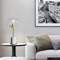 Lampe à poser "Bess" avec socle en marbre | Marco Lucetti