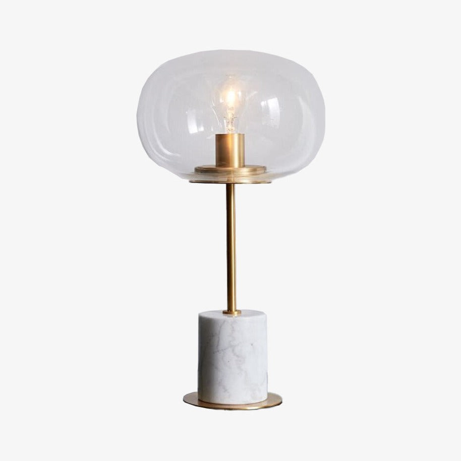Lampe à poser "Bess" avec socle en marbre