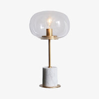 Lampe à poser "Bess" avec socle en marbre
