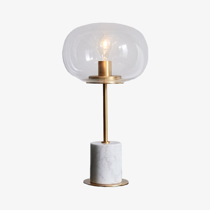 Lampe à poser "Bess" avec socle en marbre