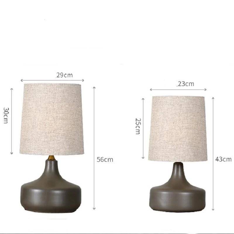Lampe à poser design en céramique et tissu pour un mariage | Marco Lucetti