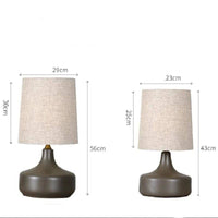 Lampe à poser design en céramique et tissu pour un mariage | Marco Lucetti