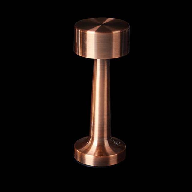 Lampe à poser design en métal - Formes arrondies LED | Marco Lucetti Cuivré - A