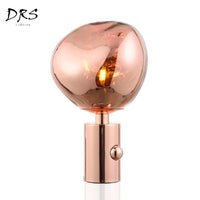 Lampe à poser design en PVC rose gold Melt - Édition Limitée | Marco Lucetti