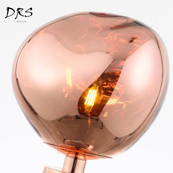 Lampe à poser design en PVC rose gold Melt - Édition Limitée | Marco Lucetti