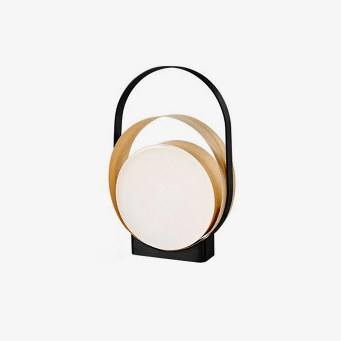Lampe à poser LED design Metallic Rings & Light Disk
