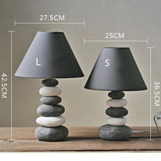 Lampe à poser design LED en galets Nordic | Marco Lucetti