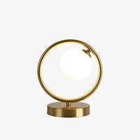 Lampe à poser design LED dorée Nuria