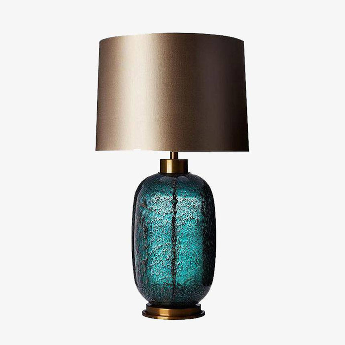 Lampe à poser LED design en verre et métal