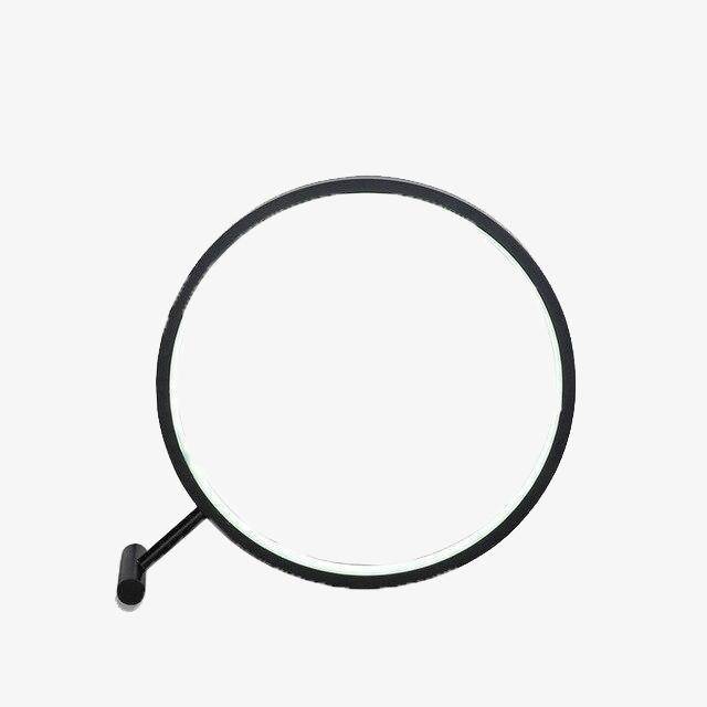 Lampe LED Circulaire Noire Design