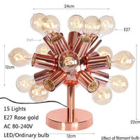 Lampe à poser design LED rose gold "Creative Glow" | Marco Lucetti 15 lampes