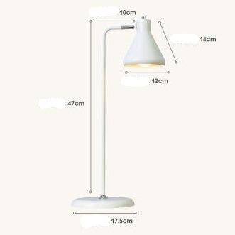 Lampe à poser design LED : Tube métal coloré, forme triangulaire | Marco Lucetti Blanc