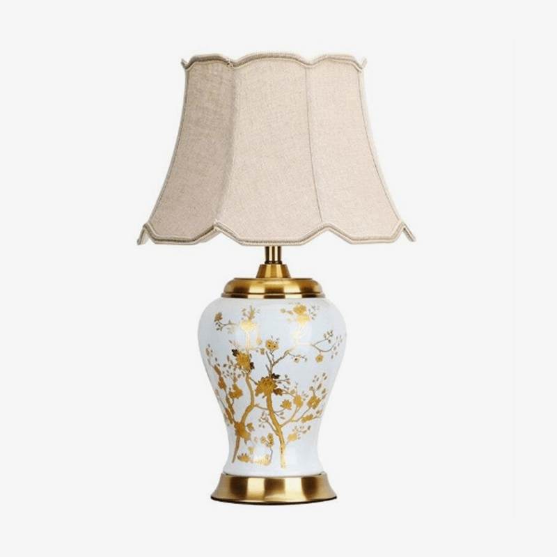 Lampe à poser en céramique LED style Japonais