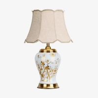 Lampe à poser en céramique LED style Japonais