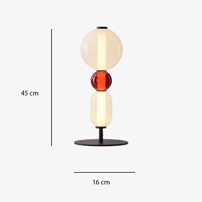 Lampe à poser LED Albane en forme de pierres | Marco Lucetti A - 3 lampes / Froide