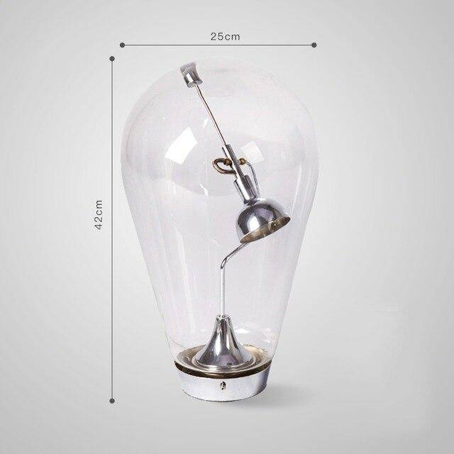 Lampe à poser LED chromé en ampoule de verre | Marco Lucetti Grand / Tactile