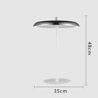 Lampe à poser LED design Leyra | Marco Lucetti Argenté