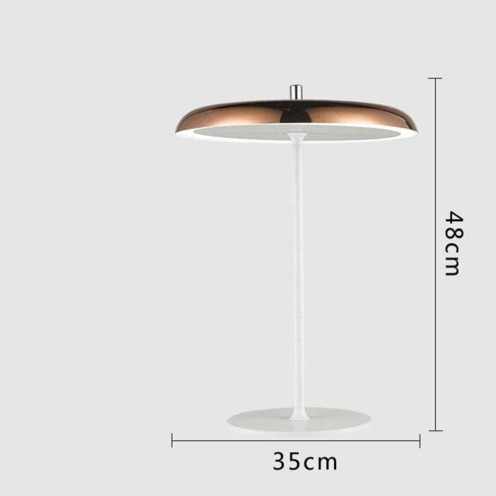 Lampe à poser LED design Leyra | Marco Lucetti Rose gold
