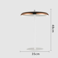 Lampe à poser LED design Leyra | Marco Lucetti Rose gold
